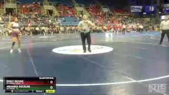 155 lbs Quarterfinals (8 Team) - Arianna Aguilar, W1-Minot vs Julia Lee, E4-Grand Forks