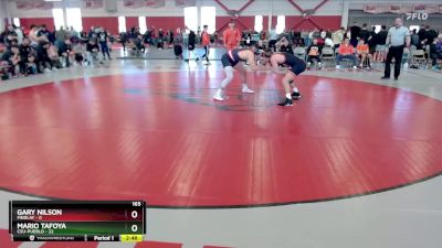 165 lbs Finals (2 Team) - Mario Tafoya, CSU-Pueblo vs Gary Nilson, Findlay