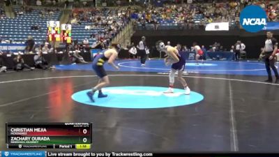 125 lbs Quarterfinal - Christian Mejia, McKendree vs Zachary Ourada, Nebraska-Kearney