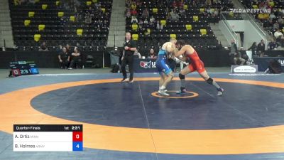 77 kg Quarterfinal - Alec Ortiz, Minnesota Storm vs Britton Holmes, Army (WCAP)