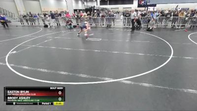 102 lbs Quarterfinal - Easton Bylin, Mat Demon Wrestling Club vs Brody Ashley, Michigan West Wrestling Club