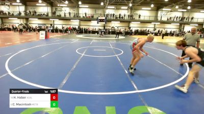 125 lbs Quarterfinal - Hayden Haber, Xcalibur/wyoming Seminary vs Colby Macintosh, Metrowest United & Nmh