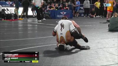 157 lbs Semifinal - Jacob Wright, Wyoming vs Nathan Lukez, Army West Point