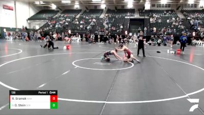 138 lbs Cons. Round 5 - Dylan Stein, Scramblers vs Ryan Sramek, Atwood Kids Wrestling