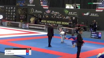 Rene Lopez vs Pedro Clementino 2018 Abu Dhabi Grand Slam Los Angeles