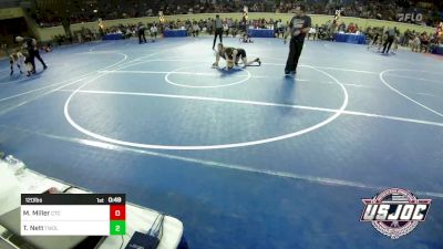 120 lbs Quarterfinal - McKinley Miller, Chandler Takedown Club vs Tinsley Nett, TWolves Youth Wrestling