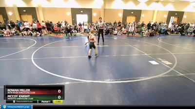 52 lbs Quarterfinal - Rowan Miller, Bear River Wrestling Club vs McCoy Knight, Wasatch Wrestling Club