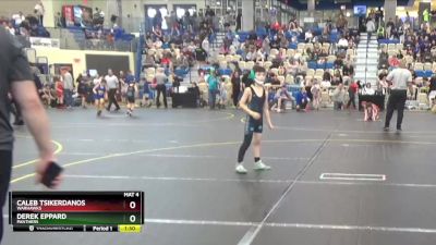 65 lbs Quarterfinal - Caleb Tsikerdanos, Warhawks vs Derek Eppard, Panthers