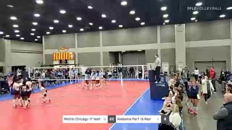 Michio Chicago 17 Natl (GL vs Alabama Perf 15 Red - 2022 JVA World Challenge presented by Nike - Expo Only