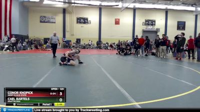 125 lbs Semifinal - Cael Bartels, UNATTACHED vs Conor Knopick, Saint Cloud State