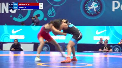 50 kg 1/8 Final - Nyla Beyonce Valencia, United States vs Sarra Hamdi, Tunisia