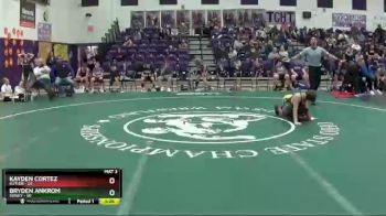 86 lbs Round 3 (6 Team) - Kayden Cortez, Butler vs Bryden Ankrom, Sidney