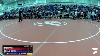 170 lbs Cons. Round 2 - Zac Ritter, IL vs Zean Al Obaidi, IL