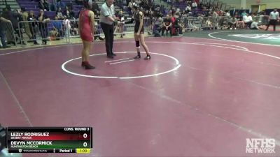 111 lbs Cons. Round 3 - Lezly Rodriguez, Desert Mirage vs Devyn McCormick, Huntington Beach