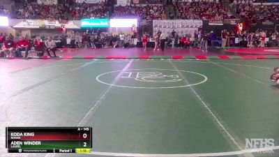 A - 145 lbs Quarterfinal - Koda King, Ronan vs Aden Winder, Laurel