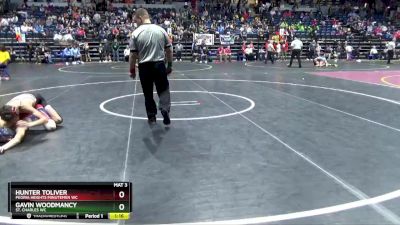 110 lbs Quarterfinal - Gavin Woodmancy, St. Charles WC vs Hunter Toliver, Peoria Heights Minutemen WC