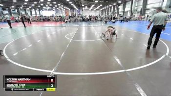 72 lbs Rd# 2 10:30am Friday - Kolton Hartman, Team Ohio vs Braidyn Taby, Maryland GOLD