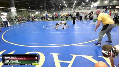 50 lbs Round 3 (6 Team) - Ryker Polk, GREAT BRIDGE WRESTLING CLUB vs Jude Navarro, GREAT NECK WC - GREEN