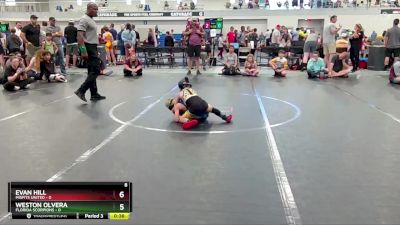 48 lbs Finals (8 Team) - Evan Hill, Misfits United vs Weston Olvera, Florida Scorpions