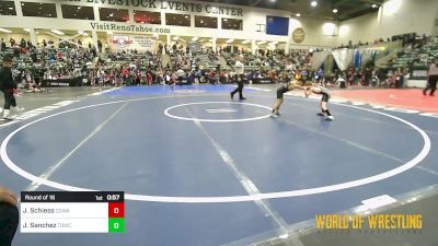 49 lbs Round Of 16 - Jaxon Schiess, COWA vs Javier Sanchez, Top Dog Wrestling Club