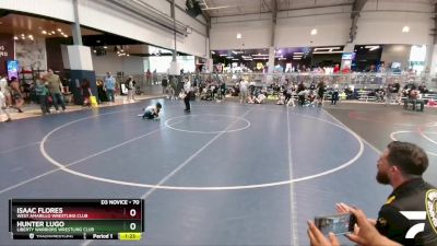 70 lbs 1st Place Match - Hunter Lugo, Liberty Warriors Wrestling Club vs Isaac Flores, West Amarillo Wrestling Club