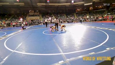 80 lbs Consi Of 32 #2 - Hugo Hughes, Big Game WC vs Jaxon Moralez, Hammer House Mafia