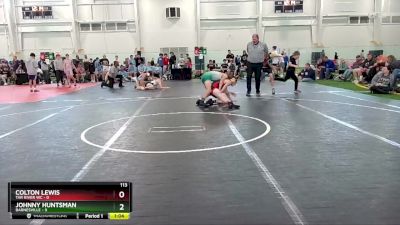 113 lbs Round 4 (10 Team) - Colton Lewis, Tar River WC vs Johnny Huntsman, Barnesville