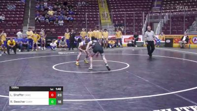 139 lbs Round Of 16 - Luke Shaffer, Canon Mcmillan vs Riley Beecher, Chambersburg Area