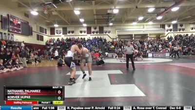 285 lbs Quarterfinal - Nathaniel Palmarez, South Tama County vs Korver Hupke, Independence