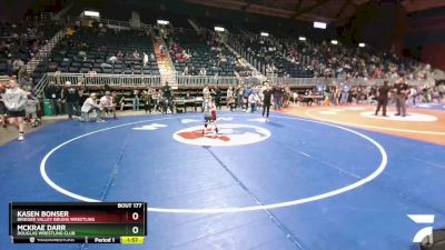 56 lbs Quarterfinal - Kasen Bonser, Bridger Valley Bruins Wrestling vs McKrae Darr, Douglas Wrestling Club