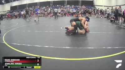 125 lbs Quarterfinal - Sterling Jorges, C2X vs Isaac Sheehan, K-Vegas Elite