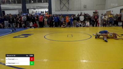 101 lbs Round Of 32 - Jamison Forrest, Bishop McCort vs Joesph Norman, Canon-McMillan