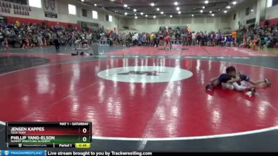 55 lbs Quarterfinal - Phillip Yang-Elson, Summit Wrestling Academy vs Jensen Kappes, Tech Team