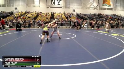 102 lbs Semifinal - Matthew Drumsta, Revolution Elite Wrestling vs Miles Miller, Club Not Listed