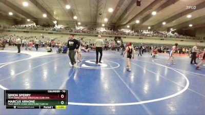 70 lbs Cons. Round 4 - Marcus Arnone, Team North Stars Wrestling Club-AA vs Simon Sperry, Team Grind House Wrestling Club-AAA