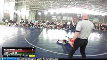 49 lbs Round 2 (4 Team) - Aiden Sanchez, Sanderson Wrestling Academy vs Nathan Diaz-Flores, Warriors Of Christ