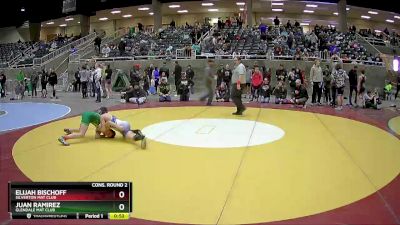 120 lbs Cons. Round 2 - Elijah Bischoff, Silverton Mat Club vs Juan Ramirez, Glendale Mat Club