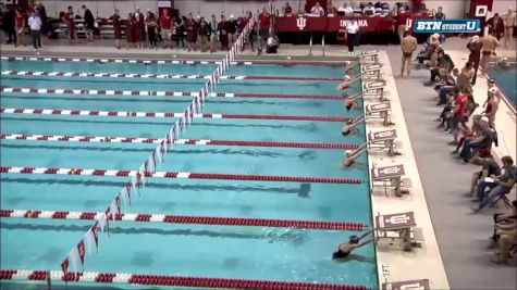 ND, CIN at IU, Women 100 Back Heat 1