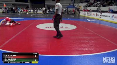 7A 106 lbs Quarterfinal - Eli Sanders, Smiths Station Hs vs Cale Tucker, Vestavia Hills