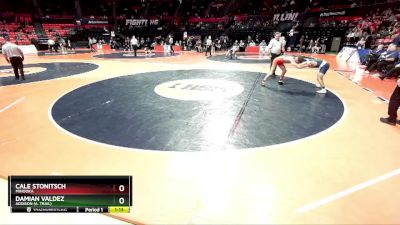 3A 132 lbs Quarterfinal - Cale Stonitsch, Minooka vs Damian Valdez, Addison (A. Trail)