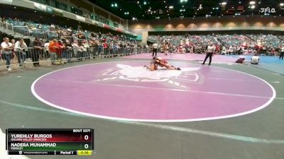 126 lbs Cons. Round 4 - Yurehlly Burgos, Golden Valley (Merced) vs Nadera Muhammad, Fernley