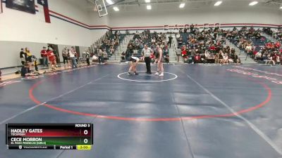 145 lbs Round 3 - Cece Morron, El Paso Franklin (Girls) vs Hadley Gates, Tecumseh