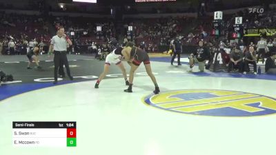 170 lbs Semifinal - Sloan Swan, Buchanan (CS) vs Erik Mccown, Palm Desert (SS)