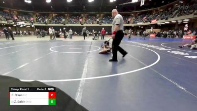 101 lbs Champ. Round 1 - Zayne Salah, Sandburg vs Charlie Olson, Sycamore