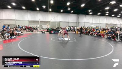 145 lbs 4th Wrestleback (16 Team) - August Hibler, New Jersey vs Pierson Manville, Pennsylvania