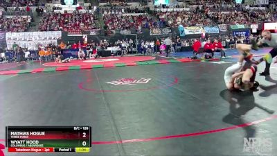 Champ. Round 1 - Mathias Hogue, Three Forks vs Wyatt Hood, Columbus / Absarokee