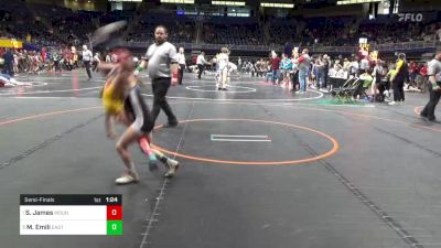 60 lbs Semifinal - Sunny James, Mount Pleasant vs Mia Emili, Easton