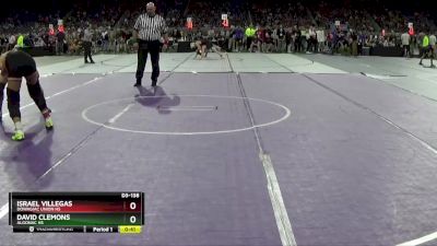 D3-138 lbs Cons. Round 1 - David Clemons, Algonac HS vs Israel Villegas, Dowagiac Union HS