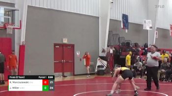 125 lbs Finals (2 Team) - Kaleb Marciszewski, Ohio Northern vs Josh Miller, Adrian College