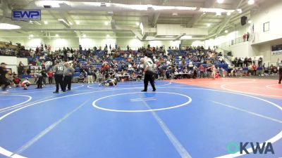 67 lbs 5th Place - Levi Ezell, Tulsa North Mabee Stampede vs Kelby Stovall, Ada Youth Wrestling